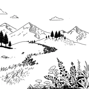 Mountain Field — digital artwork on DigiArtz